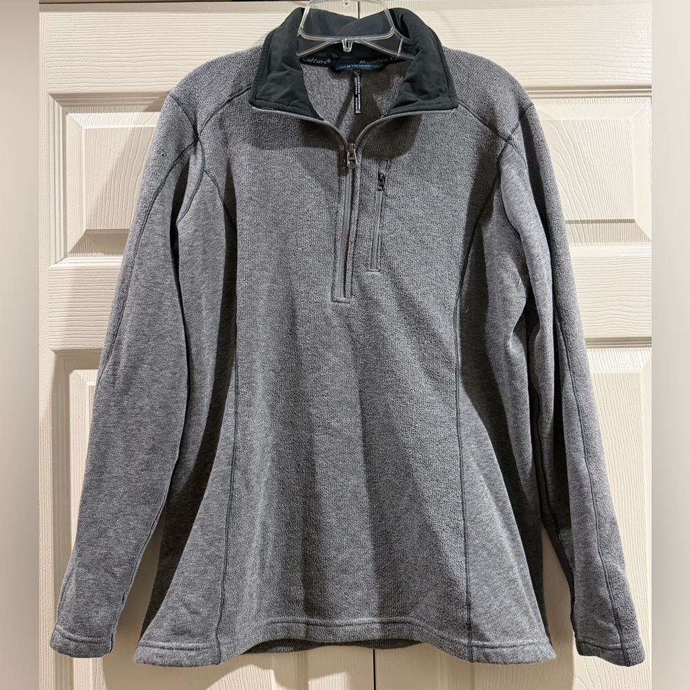 KUHL Men's Revel 1/4 Zip fleece pullover in Gray Men’s XL